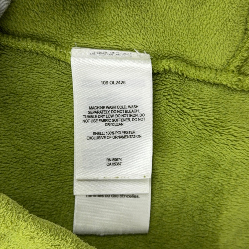 Mountain Hardwear Fleece Jacket‎ Womens Large Green Full Zip Microfleece Hiking - Picture 12 of 13